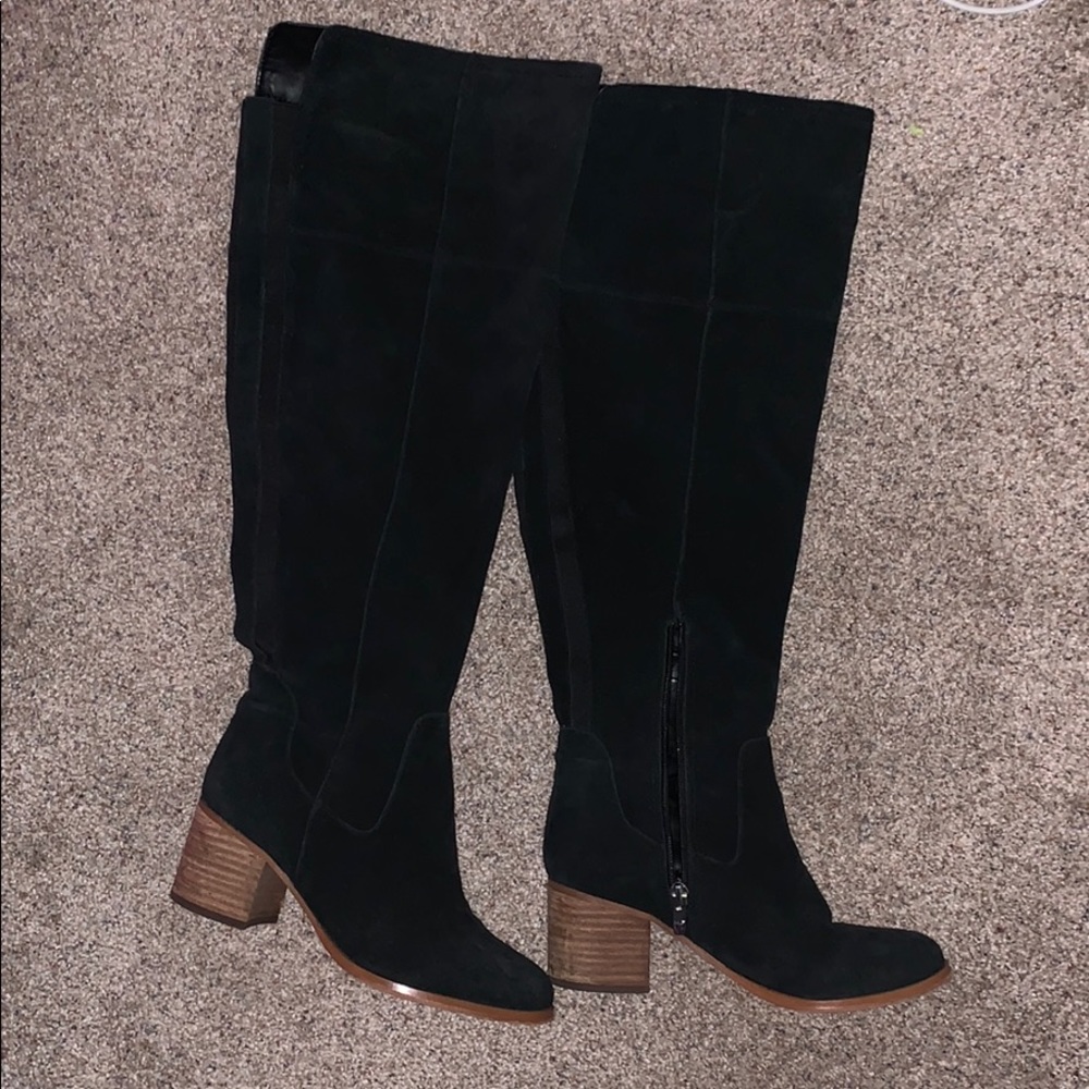 Knee small heel boots